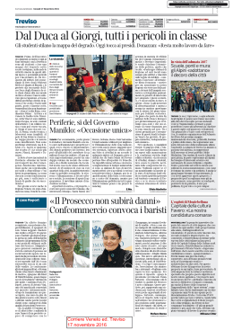 Corriere Veneto ed. Treviso 17 novembre 2016
