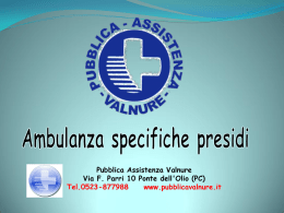 ambulanza - Pubblica Assistenza Valnure
