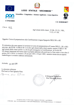 162 - CORSO DI PREPARAZIONE ALLA CERTIFICAZIONE LINGUA