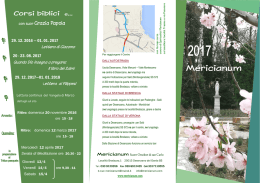 Programma 2017 - Centro di Spiritualità Mericianum Desenzano
