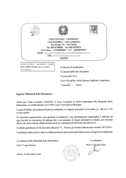 Olimpiadi della Matematica-1