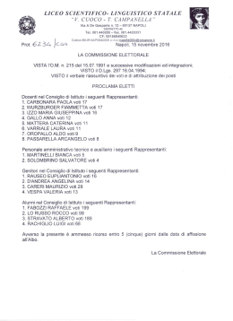 Proclamazione eletti CdI 2016-2017 - "Cuoco