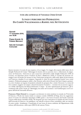 Francesca Chiesi - Società Storica Locarnese