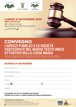 CONVEGNO - Ordine Avvocati Modena