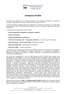 Company Profile Warrant Group
