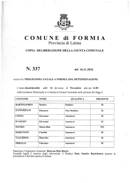 N. 337 - Comune di Formia