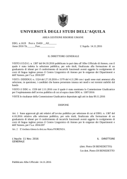 carta intestata area - Università degli Studi dell`Aquila