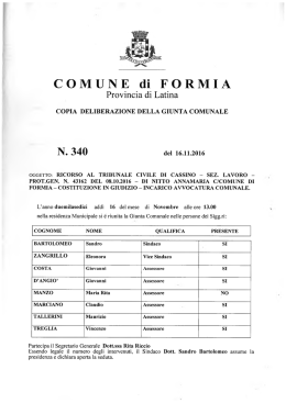 N. 340 - Comune di Formia
