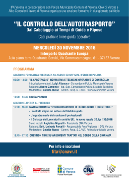 Scarica la locandina dell`evento