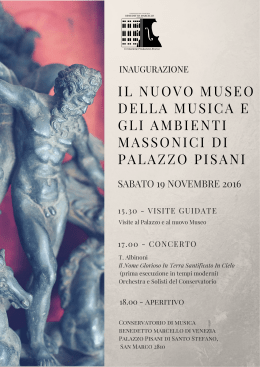 Locandina Venezia 19 novembre 2016