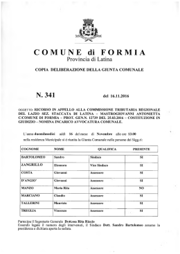 N. 341 - Comune di Formia