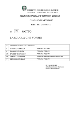 La scuola che vorrei - Istituto Comprensivo Lodi Terzo