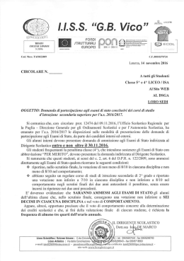 ESAMI DI STATO A.S. 2016-2017