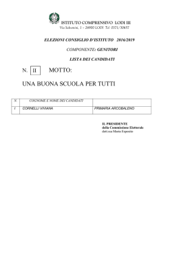 motto: una buona scuola per tutti