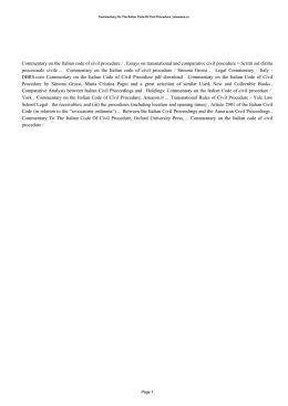 PDF catalog aluseene.ru Commentary On The Italian Code Of Civil