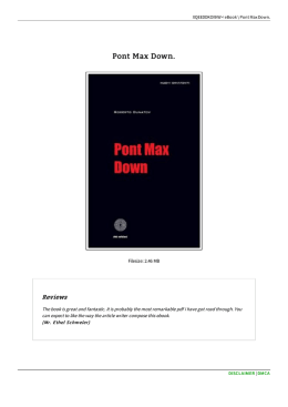 Read eBook < Pont Max Down. # FH1DSPQLG1GS