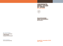 Invito - Università degli Studi di Udine
