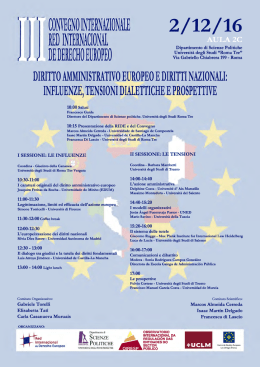 diritto amministrativo europeo e diritti nazionali