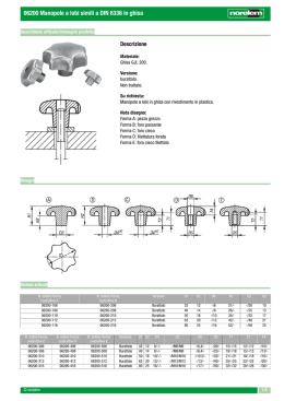 06200 Manopole a lobi simili a DIN 6336 in ghisa