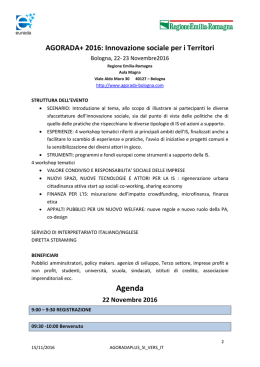 Agenda - ER Imprese - Regione Emilia