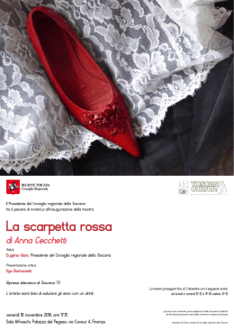 La scarpetta rossa - Consiglio Regionale della Toscana