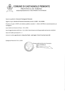 comunicazione aggiudicatario