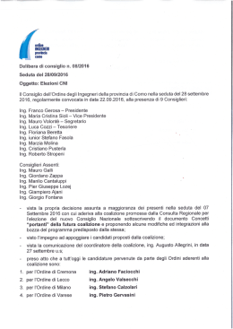 Delibera di Consiglio n. 08/2016 - Como
