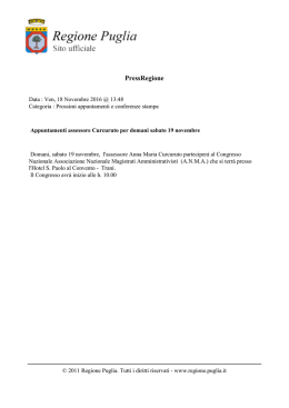PressRegione - Regione Puglia