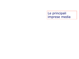 Le principali imprese media