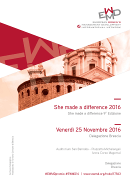 Premio She Made a Difference