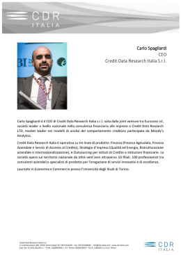 Carlo Spagliardi CEO Credit Data Research Italia Srl