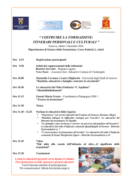 evento formativo - Ventimiglia - Istituto comprensivo n°2 Cavour