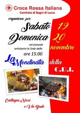 19 - 20/11 Mondinata della C.R.I.