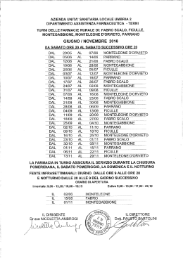 monteleone d`orvieto - parrano dal 29/05/2016