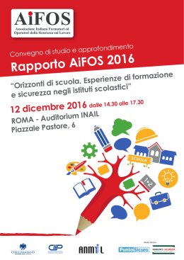 Rapporto AiFOS 2016