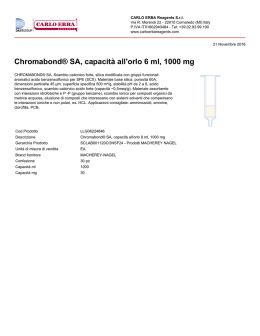 Chromabond® SA, capacità all`orlo 6 ml, 1000 mg