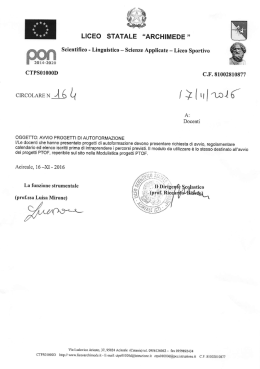 164 avvio progetti di autoformazione-Docenti