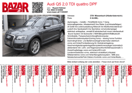 Audi Q5 2,0 TDI quattro DPF
