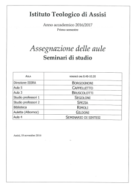 - Sportello di Segreteria