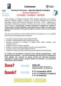 Agenda Digitale Sardegna - 17 Novembre 2016