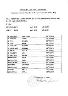 - SCUOLA F. MONTANARI &ndash; MIRANDOLA