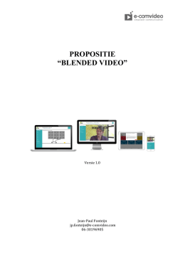 propositie “blended video”