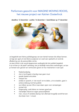 Omschrijving vacature