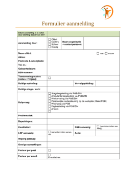 Formulier aanmelding - Socialcare 247