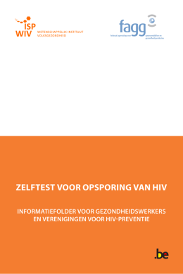 ZELFTEST VOOR OPSPORING VAN HIV