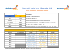 Planning VSK voetbal heren