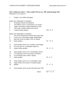 huiswerkteksten les 4 in pdf - Regionaal Archief Rivierenland