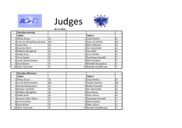 Judges - BredaGym