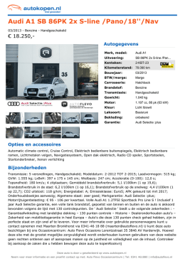 Audi A1 SB 86PK 2x S-line /Pano/18``/Nav