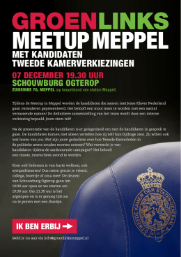 meetup meppel - GroenLinks Provincie Groningen